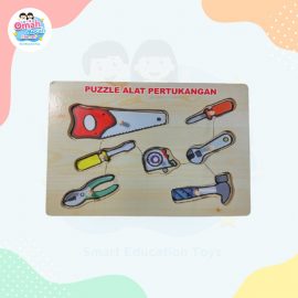 Mainan Edukasi Puzzle Alat Pertukangan Stiker