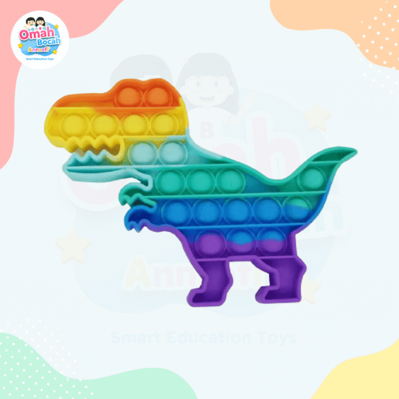 Pop It - Rainbow Dino